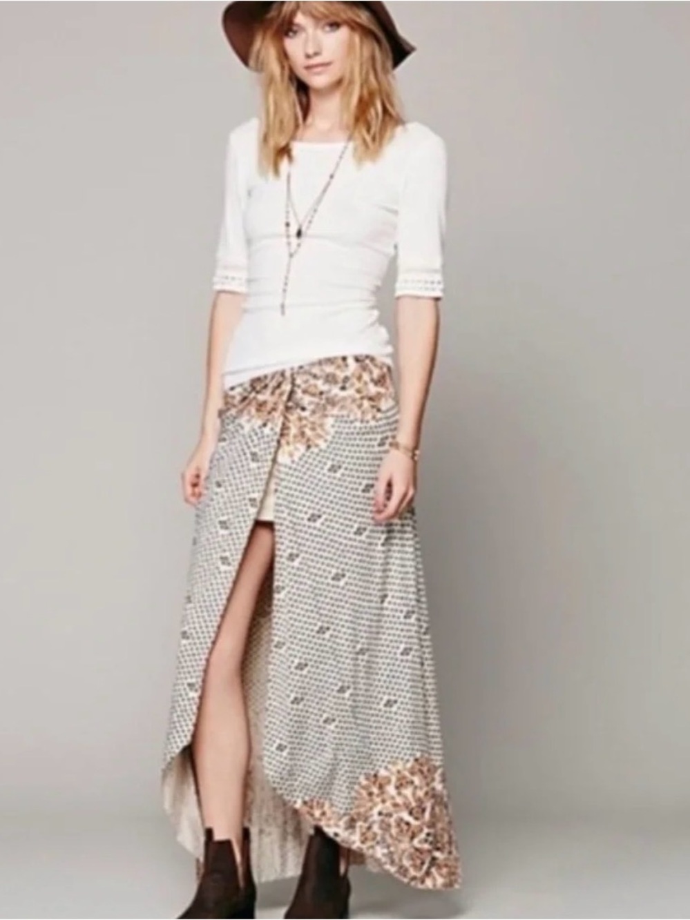 Free People Clara Column Maxi Skirt